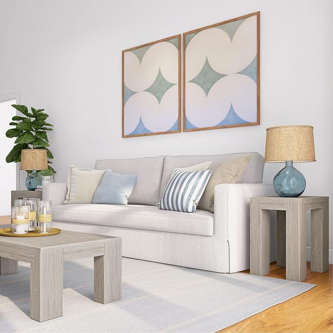 Plank+Beam Modern Rectangular Side Table, Slim Side Table - Image 7