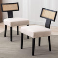 VESCASA Linen Upholstered Dining Chairs by VESCASA