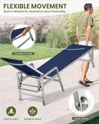 Patio Chaise Lounge Chair Outdoor Set of 2 - Image 5