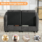 WUTUTUEE 58”Modular Sectional Loveseat Sofa, Modern Love Seat 2 Seater Sofa - Image 5