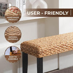 Solid Wood Acacia Indoor Bench - Image 5