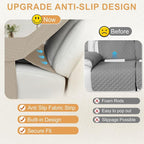 HDCAXKJ 100% Waterproof Reclining Sectional Couch Covers L Shape Recliner Sofa - Image 4