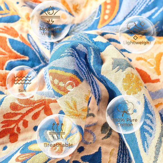 LUTBM Boho Throw Blanket for Couch Sofa Chair Cotton Summer Blankets for - Image 7