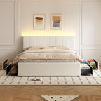 King Size Upholstered Platform Bed - Image 3
