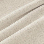 MIULEE 100% Blackout Linen Curtains 42 x 63 Inch Light Ivory 2 Panels | Thermal - Image 9