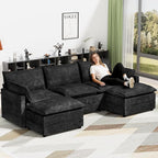 LEVELEVE 112.5" U-Shape Modular Sofa by Enjoyyourlife