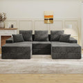 Living&Giving 101" U-Shaped Cloud Sectional Couch by LivingGiving