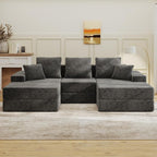 Living&Giving 101" U-Shaped Cloud Sectional Couch by LivingGiving