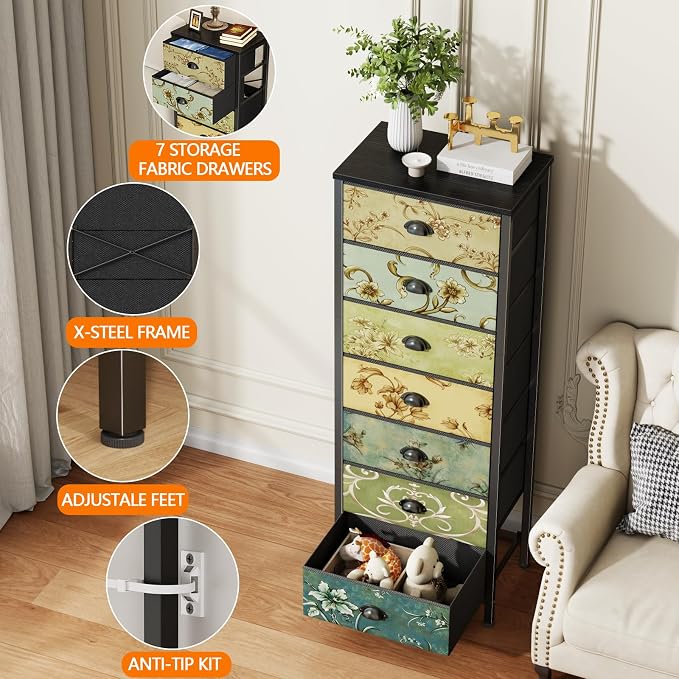 Furnulem Tall Dresser for Bedroom - Image 5