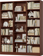 FACBOTALL Triple Wide Bookshelf, 6 Tier Large Bookshelf, Bookcase by FACBOTALL
