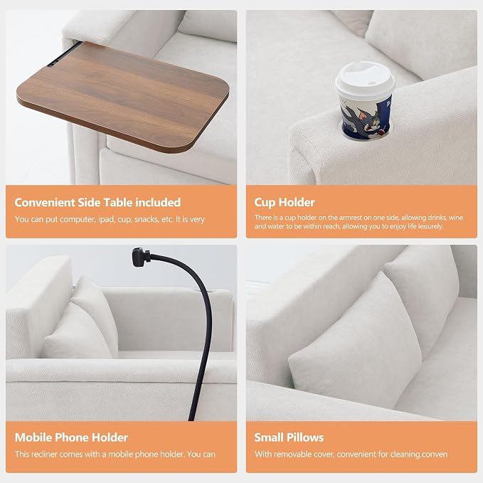 3-in-1 Convertible Sleeper Sofa Couch - Image 5