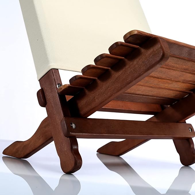 BYER OF MAINE Pangean Lounger Chair – Portable, Lightweight, Foldable Wood and - Image 4