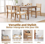 Westice Rattan Dining Chairs Set of 2, Farmhouse Natural Dining Room Chairs - Image 8
