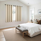 MIULEE Blackout Curtains for Bedroom 2 Panels 55 x 68 Inch Long Cream Beige | - Image 6