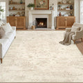 10x12 Area Rugs Living Room: Bedroom Washable Carpet Beige/Brown | Large by Luxturiy