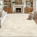 Area Rugs 9x12 Living Room: Bedroom Washable Carpet Beige/Brown | Large Vintage by Luxturiy