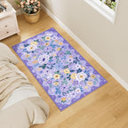 DUKINO 2x4 Entryway Rug, Floral Washable Kitchen Rugs Non Slip, Soft Indoor - Image 3
