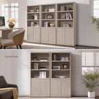 SICOTAS Book Shelf with Doors 71" Tall 6 Tier Bookshelf with Adjustable Shelves - Image 6