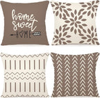 YCOLL Pillow Covers 16x16 Set of 4, Modern Sofa Throw Pillow Cover, Decorative by PillowCoversExpert