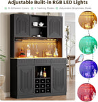 Gyfimoie 71-Inch Tall Wine Bar Cabinet - Image 6