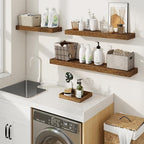 fuqing Floating Shelves for Wall, Wall Mounted Wood Floating Shelf - Image 4