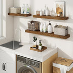 fuqing Floating Shelves for Wall, Wall Mounted Wood Floating Shelf - Image 4