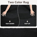 2x6 Black Solid Runner Rug Washable Non-Slip - Image 9
