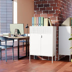 Washsemba 2 Mesh Door Metal Storage Cabinet - Image 4
