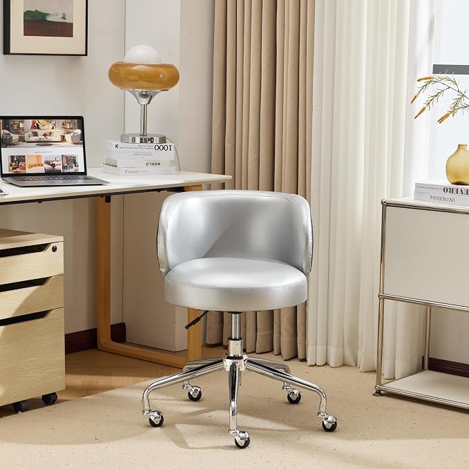 VINGLI Cute Small Swivel Desk Chair Comfy - Image 2