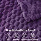 BEDELITE Purple Throw Blanket for Couch, Soft Cozy Gifts for Women, 50 * 60 | - Image 3
