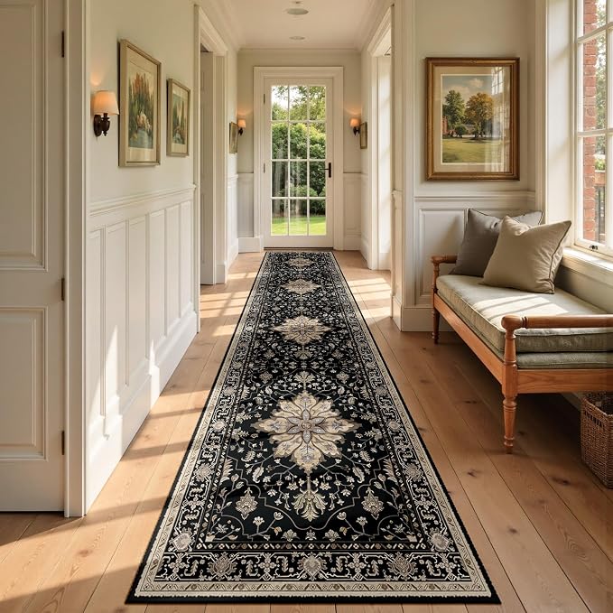 RELEANY Washable Area Rug, Runner 2'6"x14', Water Repellent, Pet Friendly by RELEANY