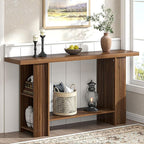 FOLUBAN Entryway Table, Modern Wood Console Table by FOLUBAN