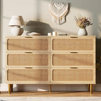 GarveeHome Rattan 6 Drawer Dresser by GarveeHome
