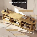 Decofy Mid Century TV Stand for TVs up to 80 Inches, Entertainment Center - Image 6