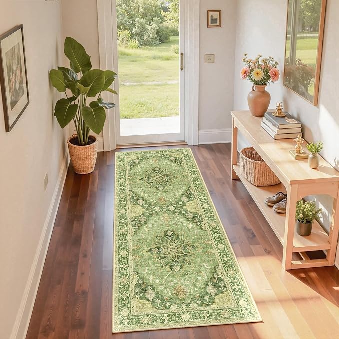 RELEANY Washable Area Rug, Runner 2'x6', Water Repellent, Pet Friendly - Image 3
