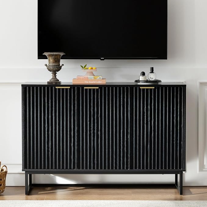 EYYTHUNG Fluted Storage Cabinet - Image 8