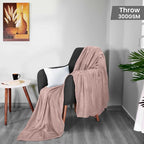 Utopia Bedding Soft Fleece Bed Blanket Throw Size Rose Pink | Microfiber Plush - Image 2