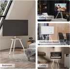 White Metal Tripod Easel TV Stand - Image 8