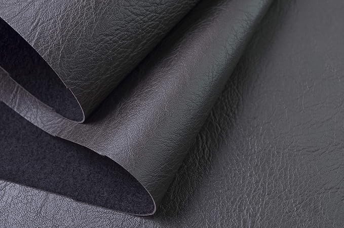 Wento Thick Faux Leather Fabric Soft Skin Grain PU Leather - Image 2
