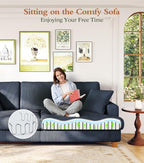 Kidirect 87in U Shaped Couch, Modular Sofa No Tool Assembly, Comfy Sectional - Image 7