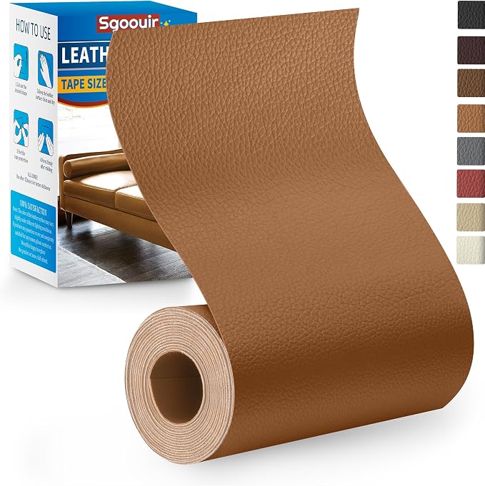 Leather Repair Patch Tape Kit, Vinyl Leather Repair Kit by Sgooyir
