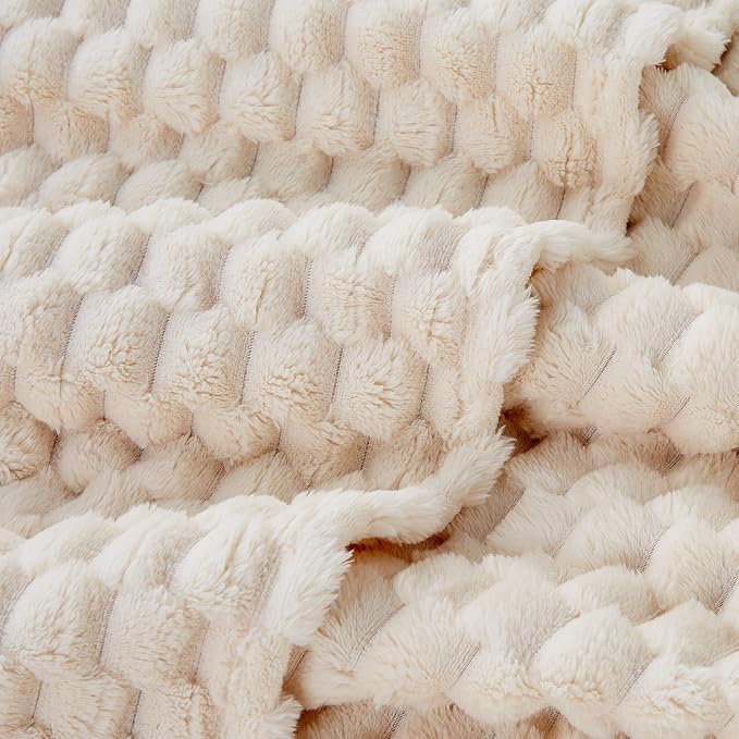 EXQ Home Gentle Soft Fleece Throw Blanket – Cozy Lightweight 3D Imitation - Image 6