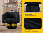 Dewhut Swivel Accent Chair, 360° Swivel Barrel Chair - Image 7