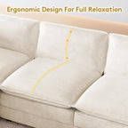 ROWHY 112'' Oversized Modular Sectional Cloud Couch - Image 5