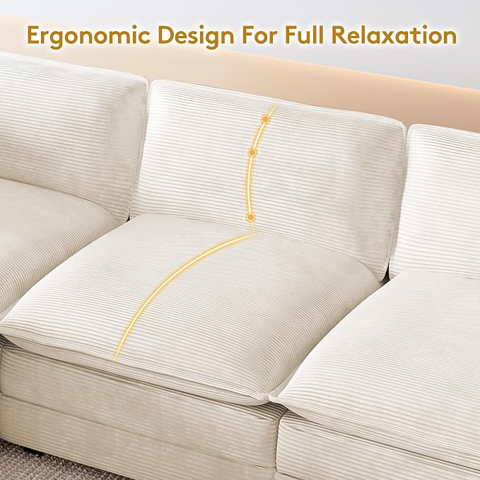 ROWHY 112'' Oversized Modular Sectional Cloud Couch - Image 5