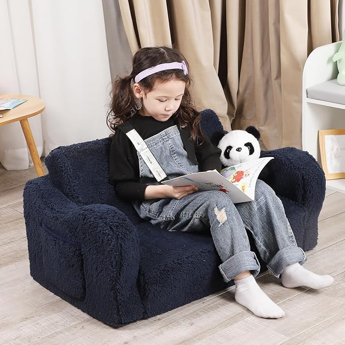 MOMCAYWEX Kids Sofa, 2-in-1 Flip-Out Foam Couch - Image 2