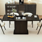 Extendable Black Kitchen Dining Table - Image 5