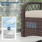 3-Piece Patio Furniture Set, 2 Swivel Rocking Chairs - Image 3