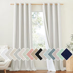 NICETOWN 100% Absolutely Blackout Linen Curtains by NICETOWN