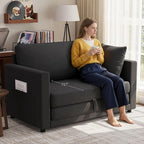 Convertible Sofa Bed, 2 in 1 Pull Out Loveseat Sleeper Sofa | 78.7” Folding - Image 2